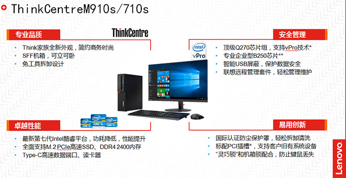 聯想ThinkCentre M910s辦公電腦