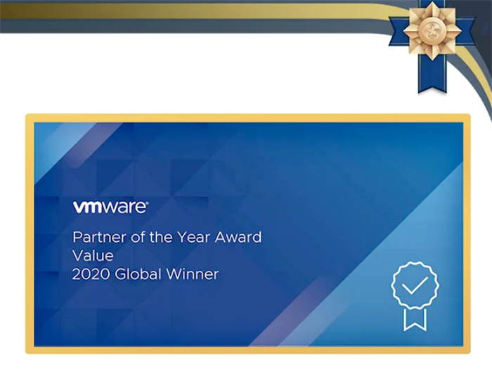 VMware 219全球合作伙伴金獎