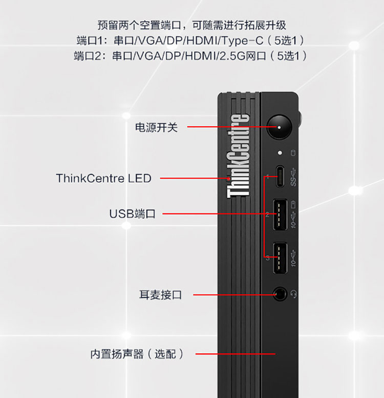 聯想ThinkCentre M750q 臺式機