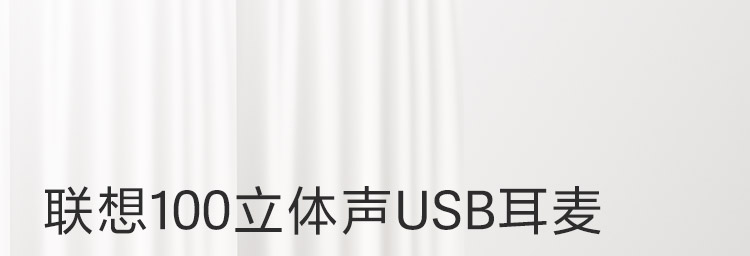 聯想100立體聲USB耳麥 (4XD0X88524)