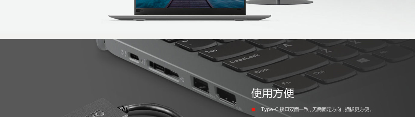 Lenovo USB-C轉VGA轉接線 (4X90M42956)