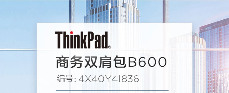 ThinkPad 商務雙肩包B600 (4X40Y41836)