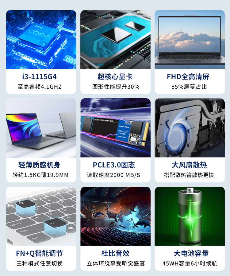 聯想揚天筆記本V14 酷睿i3