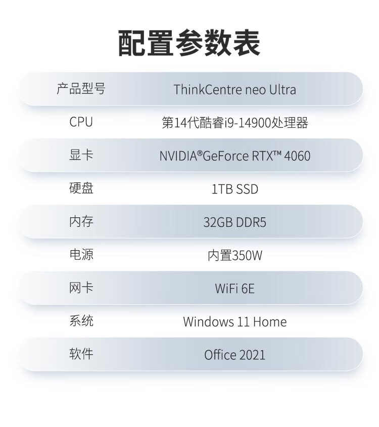 聯想商用臺式機 ThinkCentre Ultra Al元啟AIPC