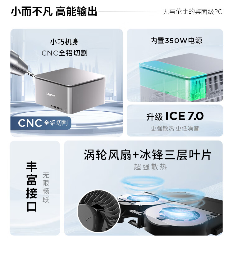 聯想商用臺式機 ThinkCentre Ultra Al元啟AIPC